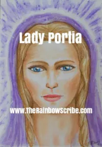 The Rainbow Scribe - LADY PORTIA 2024